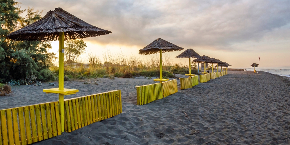 Picture of the beach at Ada Bojana